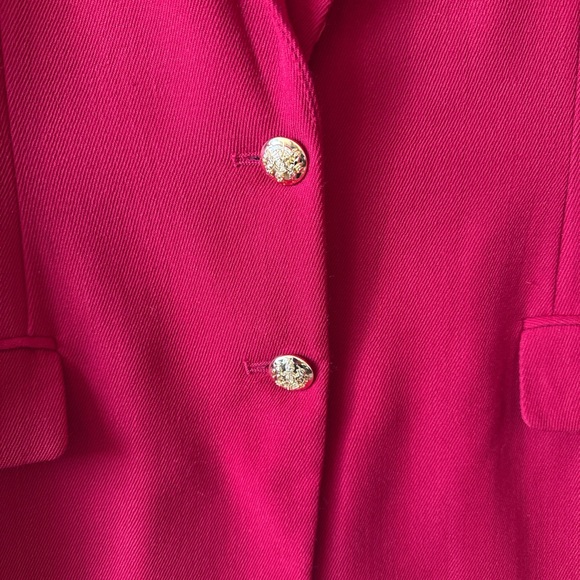 Lauren Ralph Lauren Red Blazer with logo emblem vintage - Picture 3 of 7